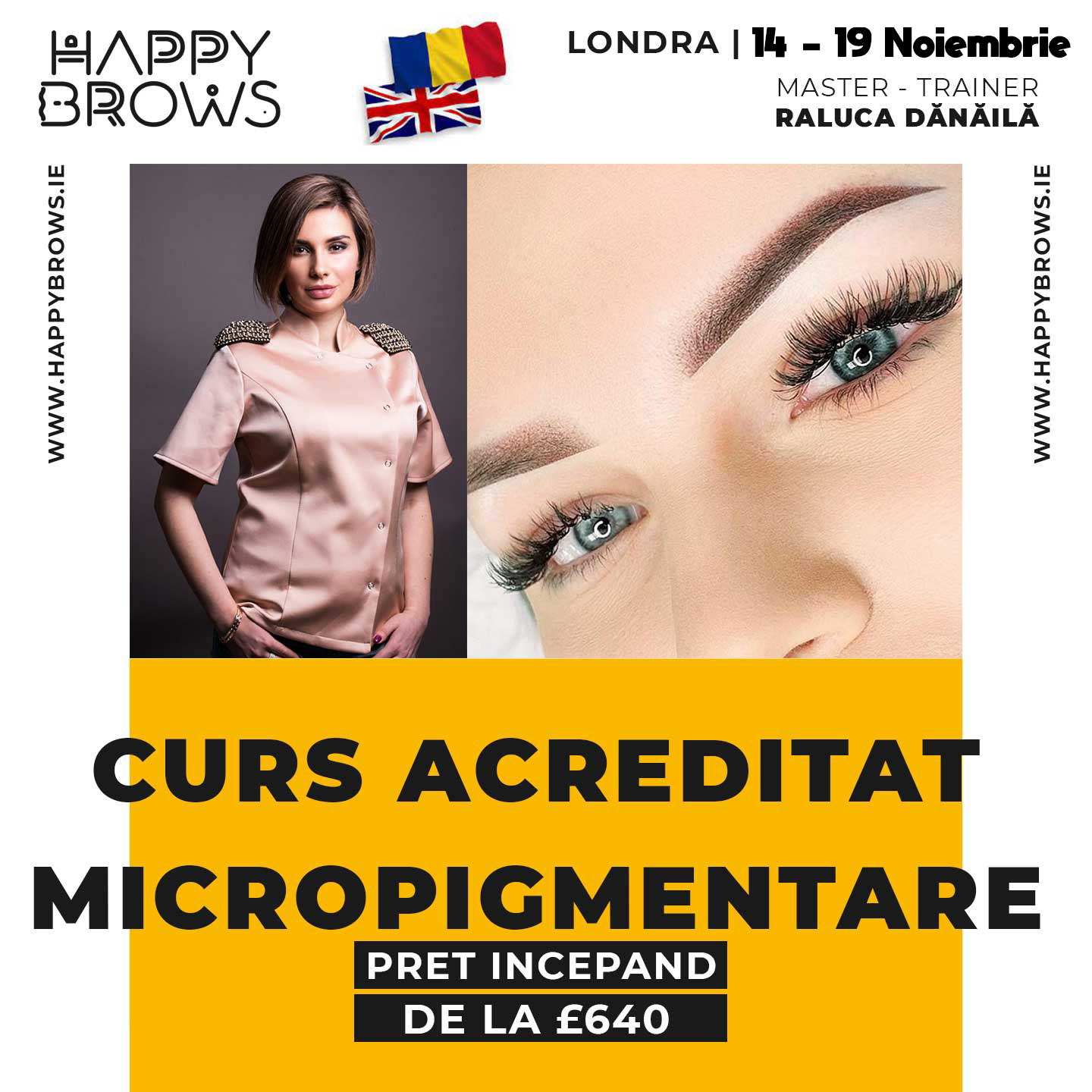 Curs Microblading & Micropigmentare Londra – www.happybrows.ie